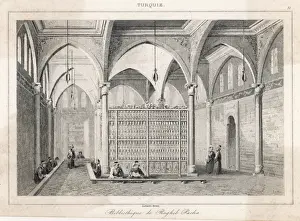 Ottoman Era Architecture Drucke: Library at Istanbul