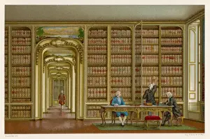 17th Century Architecture Drucke: Library, Versailles