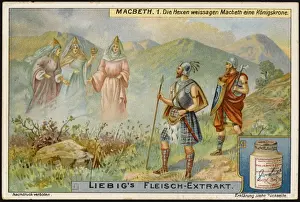 William Shakespeare Illustrations Drucke: Liebig Macbeth 1