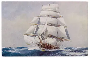 Hochsaison Segelschiff Sturm