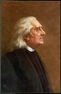 Hungarian Composer Drucke: Liszt Postcard