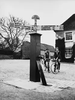 Vintage Cycling Drucke: Littlebury Cylists