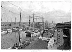 Liverpool Docks History Drucke: Liverpool Docks / 1902