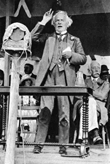 Winston Churchill auf dem Gangway