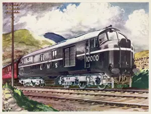 Transport Drucke: Diesellokomotive 10,000