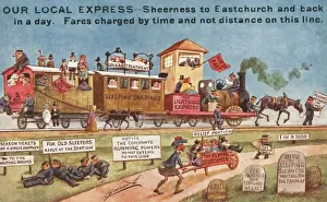 Railway Satire Drucke: Our Local Express (2 / 2)