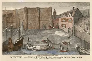 Custom House London Drucke: London / Custom House / 1663