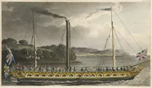 Vintage Steamboat Images Drucke: LONDON ENGINEER (COL)