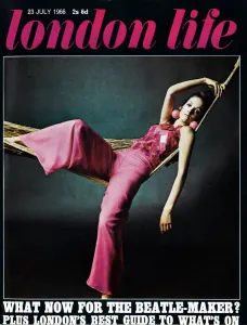 Drucke von Die Vorderseite des unermesslich coolen London Life Magazin das nur zwei Jahre von 1965 bis 1966 lief, aber die Lebens- und Zeiten-London der Schwungsjahre chronifizierte Schlafzimmer Drucke: Die Londoner Leben auf der Vorderseite des Magazins vom 23. Juli 1966