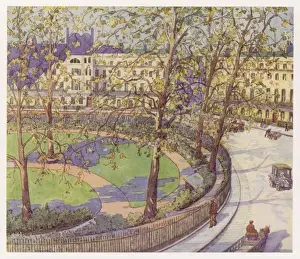 London Park Scenery Drucke: London / Spring in Square