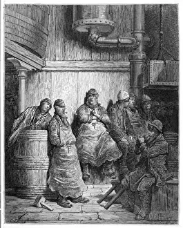 Dore Illustrations Drucke: London Workmen / Dore