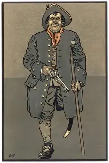 Classic Literature Characters Drucke: Long John Silver