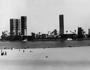 American Coastal Landscape Drucke: Longbeach Beach