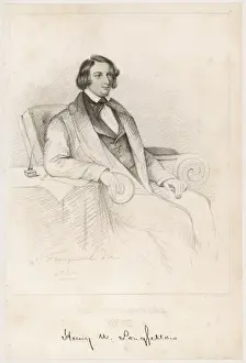 Classic American Literature Drucke: Longfellow (Middleaged)