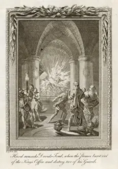 Biblical Scenes Paintings Drucke: Looters Destroyed