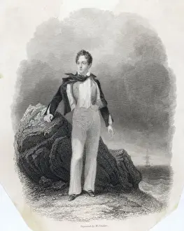George Gordon Byron Image Drucke: Lord Byron in 1807