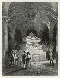 St Pauls Cathedral London Drucke: Lord Nelson / Crypt / Tomb