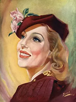Loretta Young Portrait Drucke: Loretta Young by C. Binger