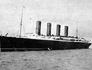Lusitania Sinking Drucke: The Lost Cunarder