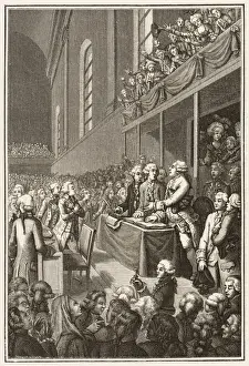 French Historical Events Drucke: Louis at Assemblee