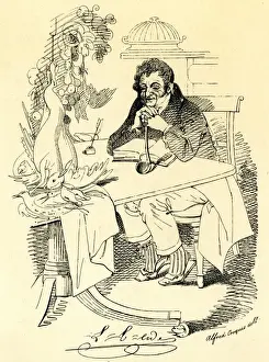 Curly Hair Portraits Drucke: Louis E Ude - Maclise