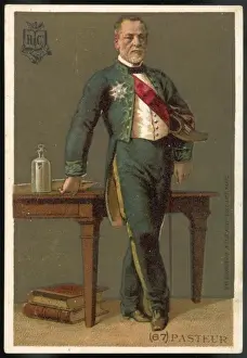 French Scientist Biography Drucke: Louis Pasteur / Anon Card