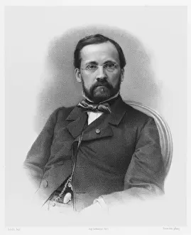 Drucke von Louis Pasteur, französischer Chemiker und Mikrobiologe im Jahr 1863 Pantheon Drucke: Ludwig Pfister / Panthéon