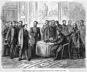 French Revolution History Drucke: Louis Philippe Abdicates