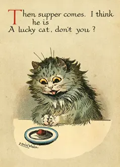 Ludwig Wahn, Papa Katze - Abendessenzeit