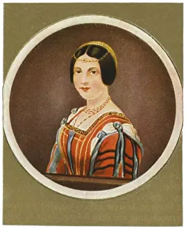 19th Century Female Portraits Drucke: Lucrezia Crivelli / Minia