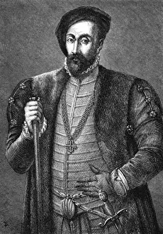 Spanish History Figures Drucke: Luis Quixada
