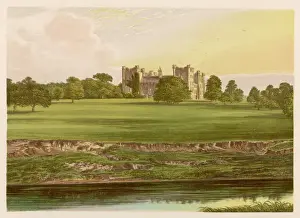 Drucke von Lumley Schloss, Grafschaft Durham Stil Drucke: Lumley Schloss, 1879