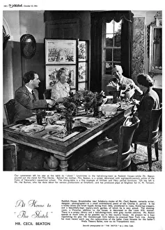 Cecil Beaton Photography Drucke: Lunch at Reddish House