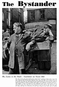 WW2 London Street Scene Drucke: Lunchtime on Tower Hill