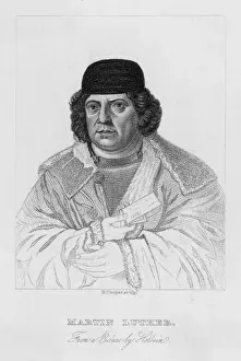 Protestant Reformation Leader Drucke: Luther (Holbein)