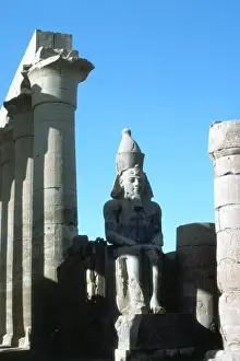 Rameses II Statue Drucke: Luxor Temple / Egypt