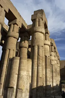 Luxor Temple Columns Drucke: Luxor Temple. Hypostyle. Egypt