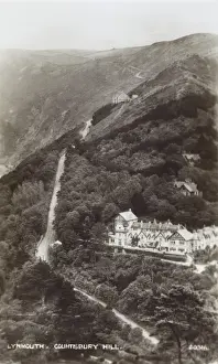 South West England Landscapes Drucke: Lynmouth, Devon - Countisbury Hill