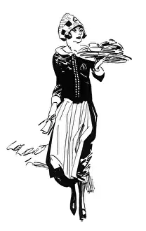 Waistfrau von Lyons im Tablett