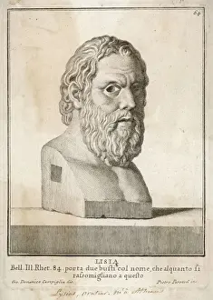 Ancient Greek Art Drucke: Lysias (Bust 2)