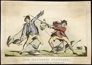 Fashionable Young Men Images Drucke: The Macaroni Captains
