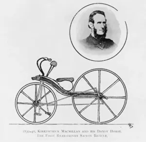 Early Bicycle Design Drucke: Macmillans Dandy Horse