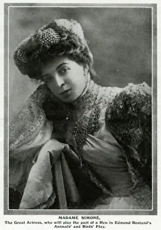 French Theatre History Images Drucke: Madame Simone