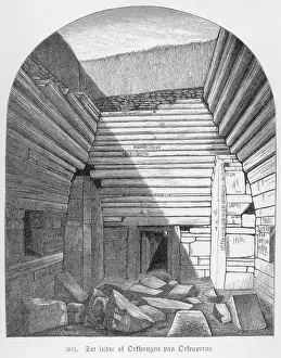 Scottish Historical Landmarks Drucke: Maes-Howe (Interior)
