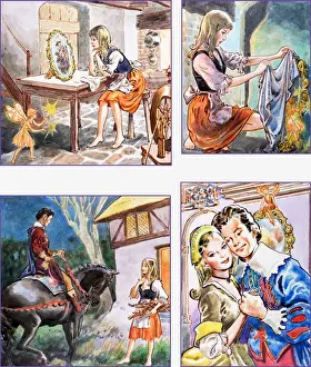 Classic Fairy Tale Prints Online Drucke: The Magic Mirror