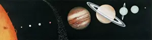 Planetary Scale Model Drucke: Main components of the Solar System