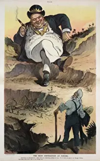 Puck Magazine Cartoons Online Drucke: The main obstruction at Panama