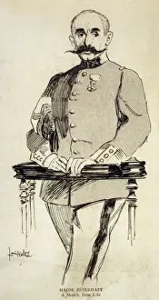 Dreyfus Case Drucke: Major Esterhazy / Sketch