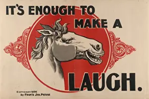 American Advertising Art Drucke: Its enough to make a horse laugh