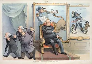 Puck Magazine Cartoons Drucke: It makes a difference where you are